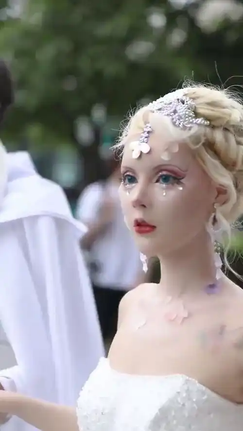 成都街拍无意中拍到的芭比娃娃,这是活成了多少女生的梦想