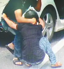 男子当街掳女友路过车辆行车记录器全录下