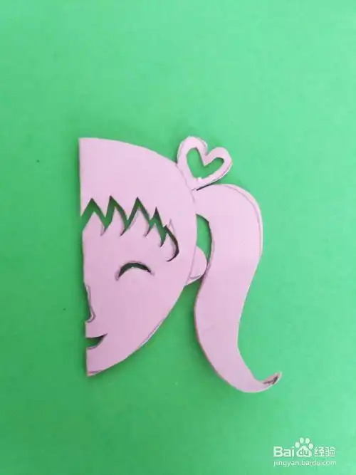 适合宝宝的手工剪纸小女孩的剪法