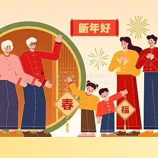 春节插画图片免费下载插图设计素材千图网