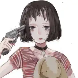 丧到极致的头像女带血不