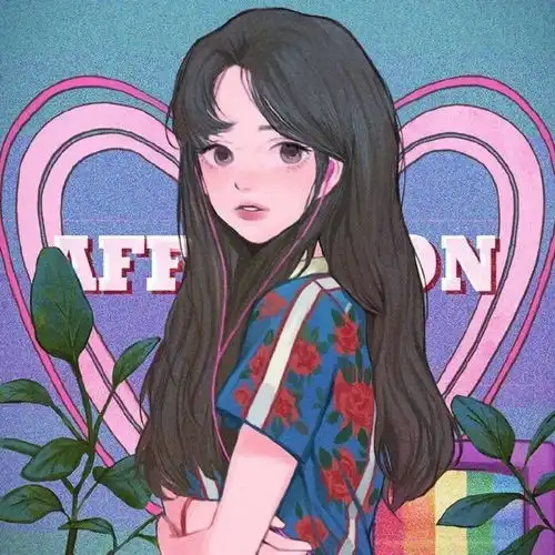 手绘女生头像只有星星才会被众人指点