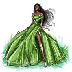 女生都喜欢的超美服装手绘插画