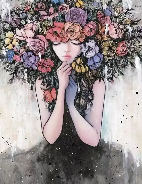 这样浪漫唯美的花仙子插画,戳中你的少女心吗