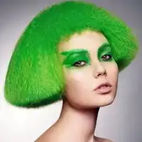头发绿色头像绿色头发女生头像真人