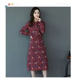 碎花头像女连衣裙
