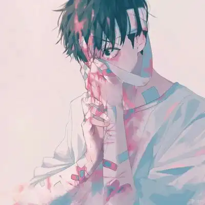 黑白病娇男头像男生