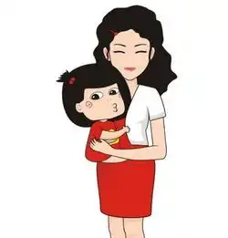 动漫唯美妈妈和小女孩的镜头