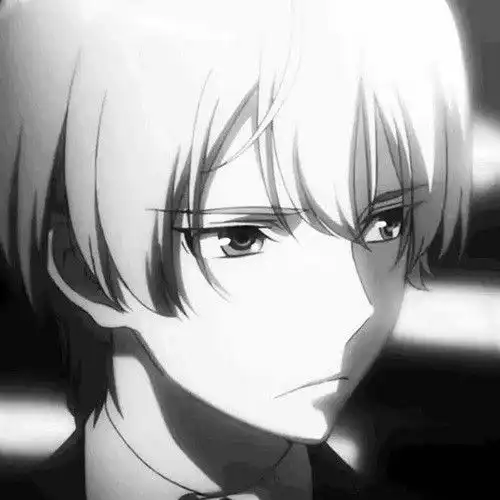 分享一组黑白系动漫男头,飒