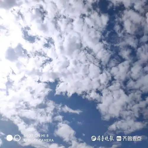 超美雨后初霁,济南治愈系蓝天白云上线,壹粉分享泉城蓝
