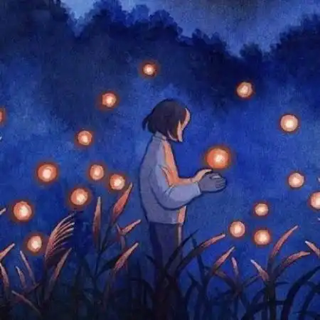 手绘黑白头像女心动