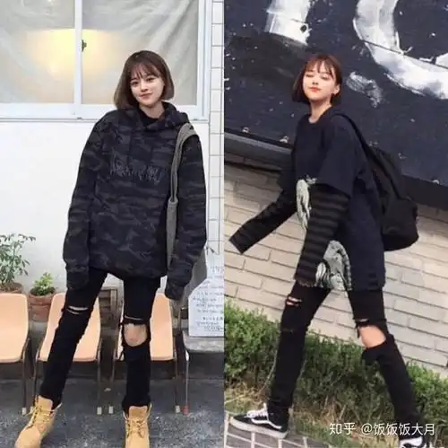 卫衣短裙棉衣,短发女生的16套秋冬穿搭
