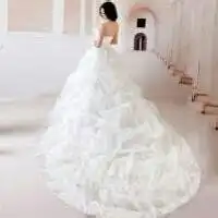 婚纱女生唯美铅笔画微信头像图片大全