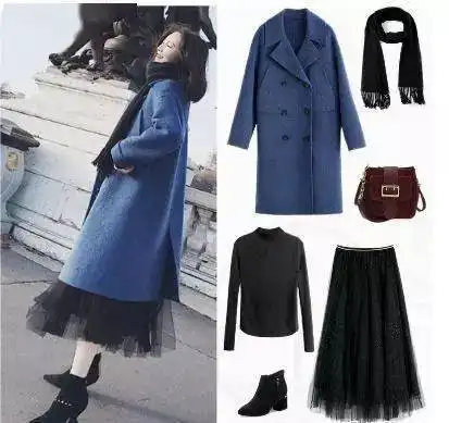 适合小个子女生冬季日常穿搭,毛衣搭配半身裙优雅显高,美腻了