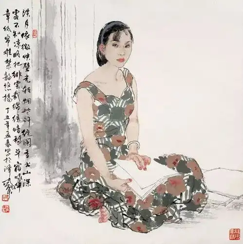 清雅的少女和日常生活中的诗意