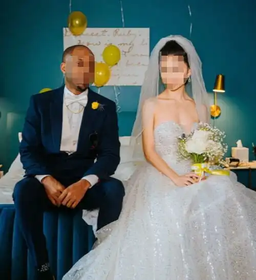 留学几个月就找到真爱了互惠女生结婚未获祝福,被嘲目的不光彩