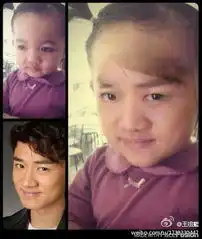 王祖蓝撞脸小女孩明星撞脸傻傻分不清