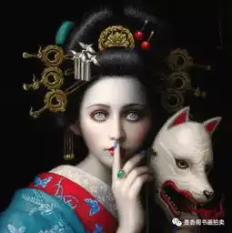 日本美女艺术家chieyoshii的超现实主义艺术绘画欣赏