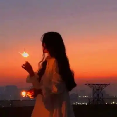 闺蜜头像夕阳女头