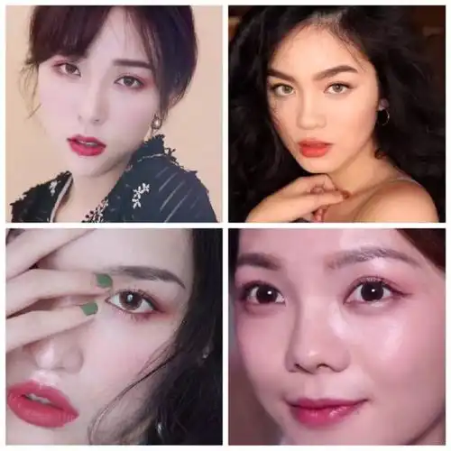力唯化妆圆脸方脸的女生化赤茶妆美成了迪丽热巴