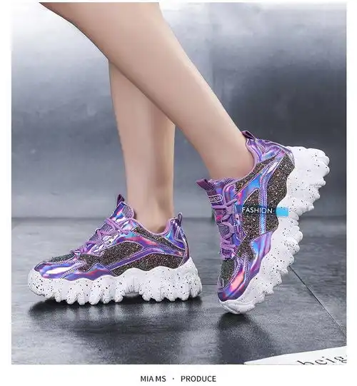 碎花头像女老爹鞋