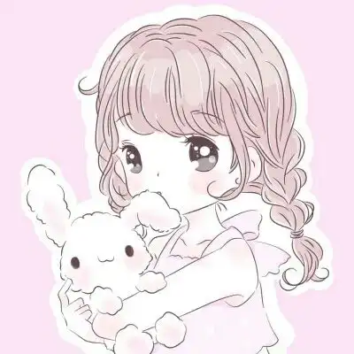 二次元软妹头像粉色系高清小仙女萝莉女头像