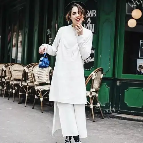 平价单品穿出复古高级感,爱穿平底鞋的你跟着她穿也可以气场两米八