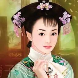 谁帮我找一些图片,清朝的美女肖像画