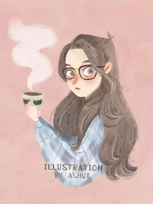 接收好你的新头像来自插画师的小清新插画