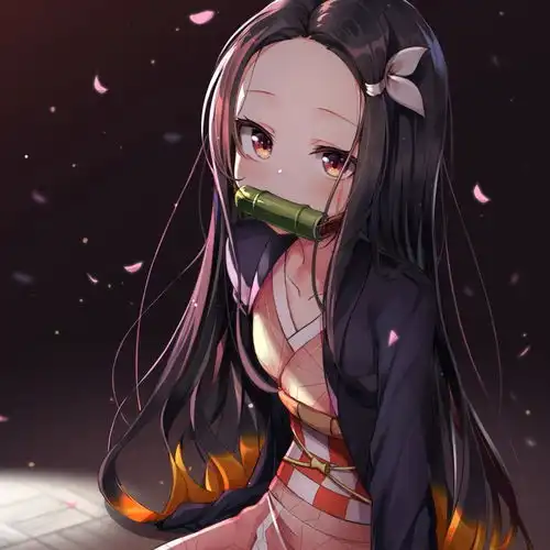 动漫女生头像灶门祢豆子一