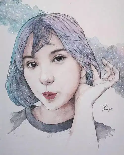原来水彩人物可以这么美