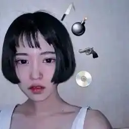 孝善女神短发原宿空气刘海锁骨