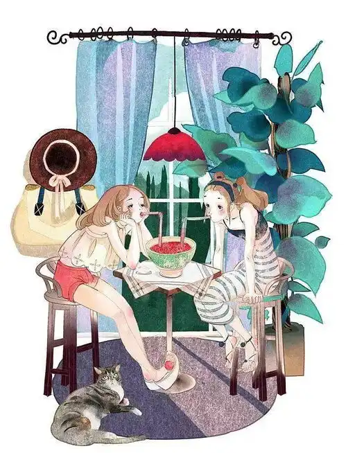 912清华才女尧立,她把词牌名画成了美人,美得动人心弦