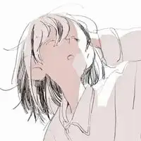 女生白色简约头像简约