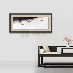 华美集水墨禅意新中式挂画禅意铁艺装饰画堆糖,美好生活研究所