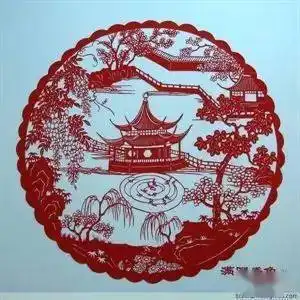 剪纸美女头像克莱德