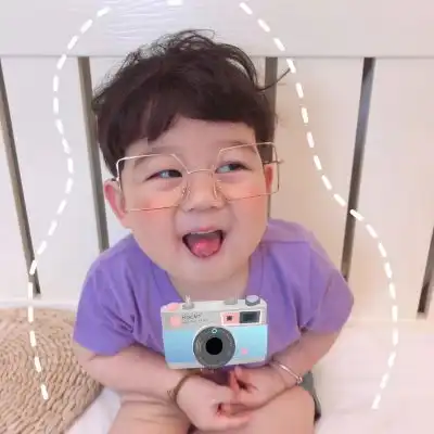 小男孩呆萌可爱头像变装