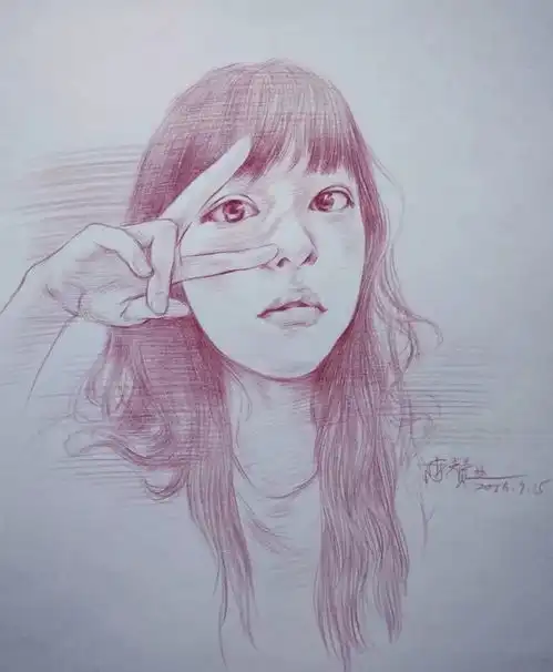 原来,用单色彩铅画出来的速写也这么美