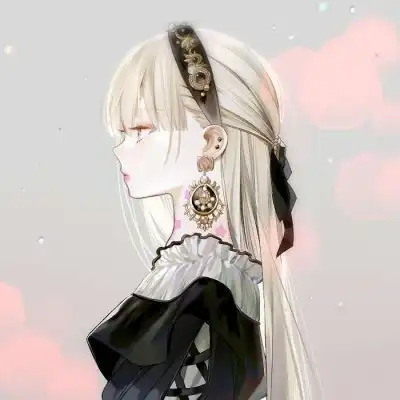 念长发飘飘动漫女生头像