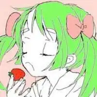 绿色头像女生卡通可爱