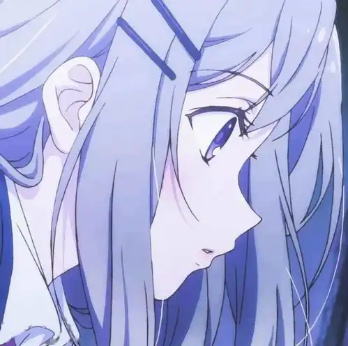 绝美蓝色系动漫男女头像