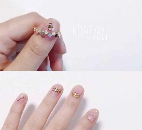 女生可爱头像.清新美甲