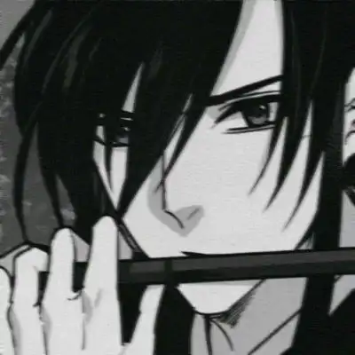 唯美古风淡雅男子头像妖孽黑白古风男子图片