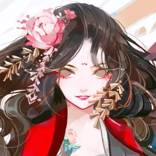 库洛米紫色头像女卡通简