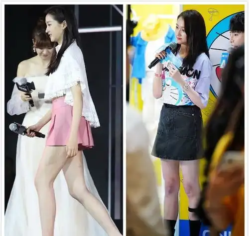 关晓彤的身材比例真好,穿短裙腿长腰细的,女生都眼馋