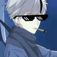 马赛克眼镜微信头像