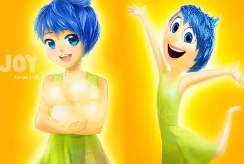 迪士尼动画头脑特工队拟人化,厌厌成傲娇女王,怒怒不要太帅