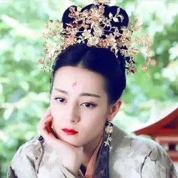 油画棒头像女生仙气迪丽