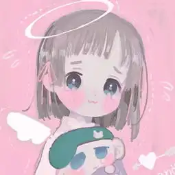 可爱卡通女生头像微信画