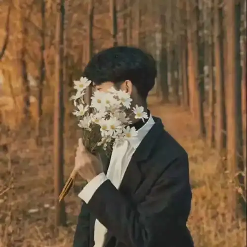 情侣头像鲜花予你才浪漫,余生有你足够